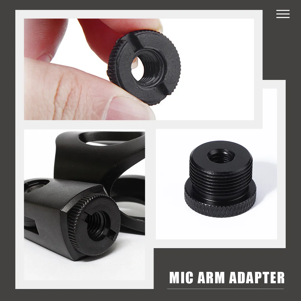 30pcs Microphone Stand Adapter 3/8 Female To 5/8 Male Mic Thread Adapter For Mic Boom Stand Screw Conversion Connector