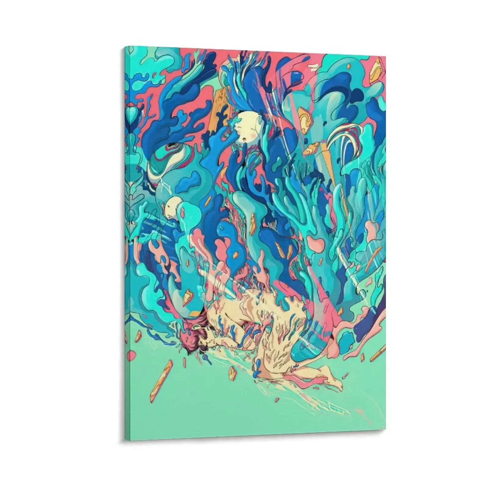 

Blue Abstract James Jean Canvas Painting poster Bedroom deco home decoration accessories Paintings