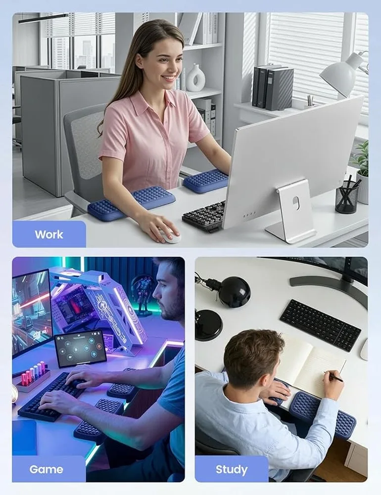 Mouse Pad With Wrist Rest Ergonomic Desk Wrist Pad Providing Comfortable Support For Elbows