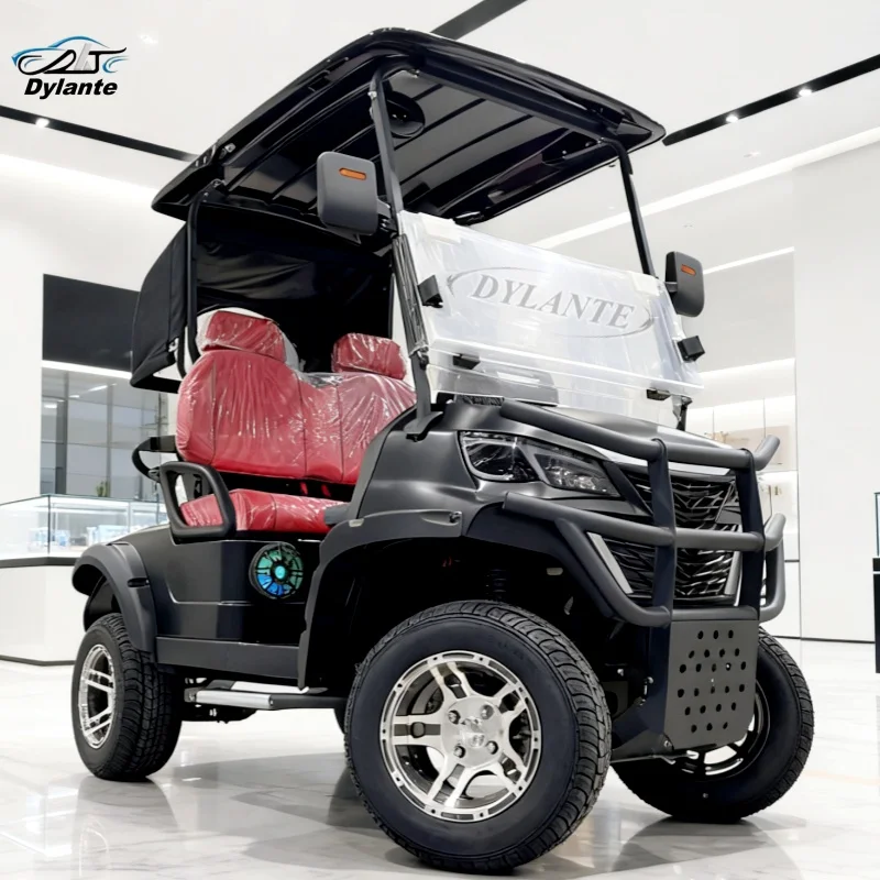 The 2-Seat Golf Cart Is Equipped With A 5kW AC Motor Offering Powerful Performance Suitable For Off-Road/All-Terrain Driving