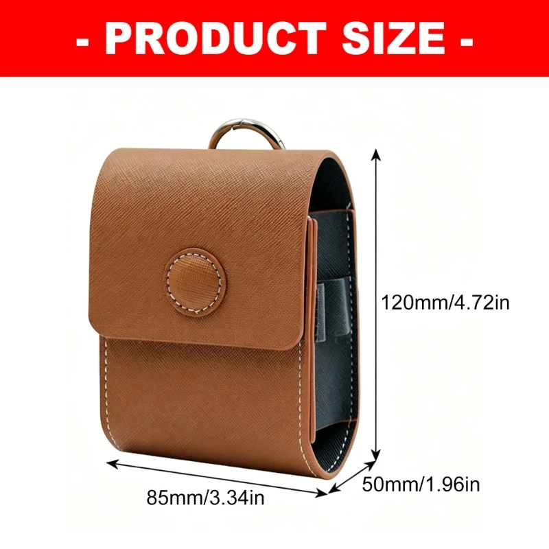 Leather Golf Waist Bag Organsier Case for Rangefinder Balls and Tees Storage