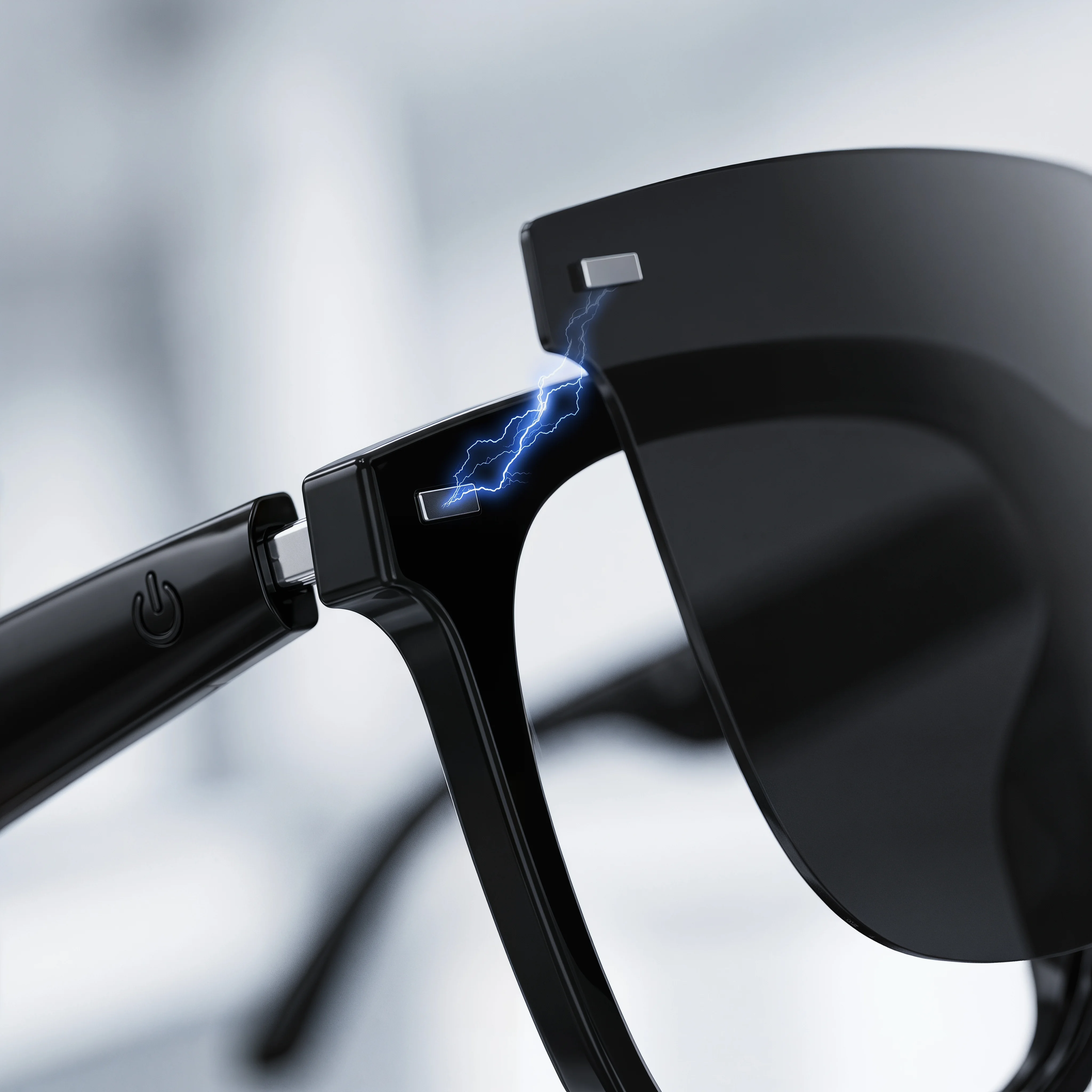 AI Open-Ear Bluetooth Glasses Magnetic Suction Lenses Real-time Translation Calls&Music Global Travel Trade Communication view 6