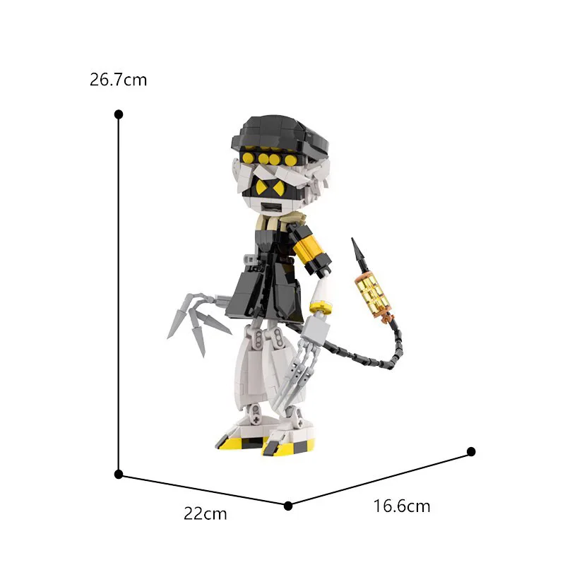 Gorące klocki do budowy klasyczny nieorganiczny zabójca N Robot kreatywny montaż zabawek klocki do budowy dekoracja na biurko cząstki patchworku