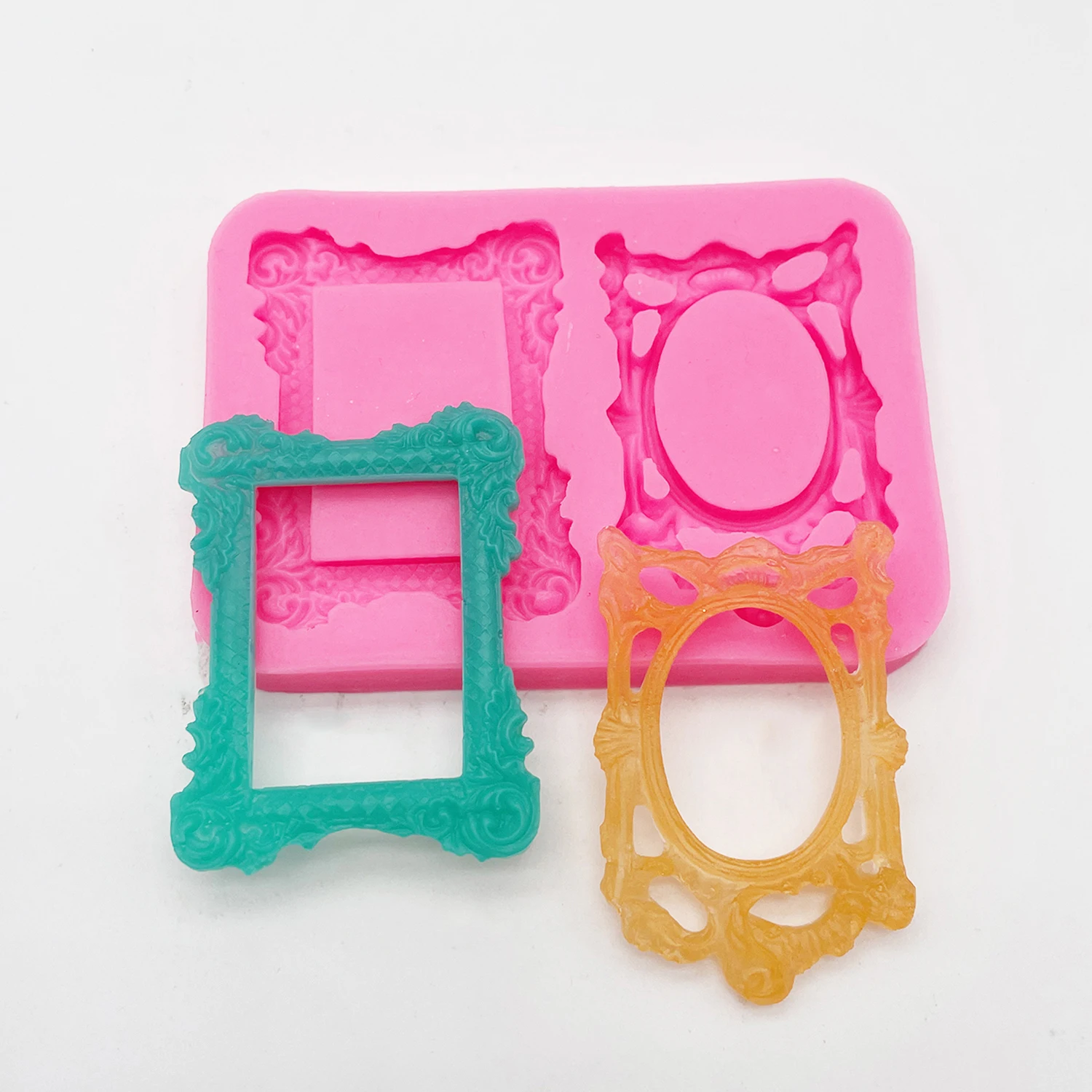 Square Craft Frame Cake Border Silicone Molds DIY Cake Decorating Tools Fondant Chocolate Candy Gumpastes Mold