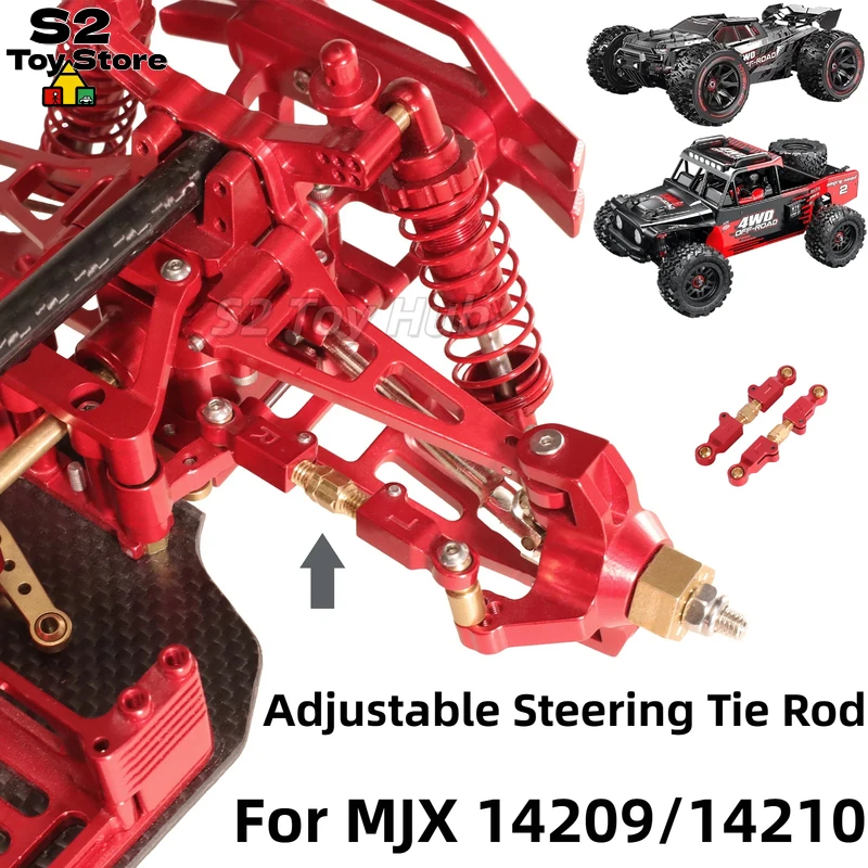 

MJX Adjustable Metal Steering Links Upgrade Replacement Parts For 1/14 Scale 14209 14210 RC Remote Control Car Model Accessories