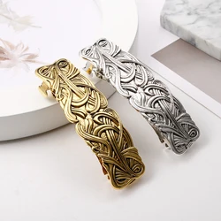 Fashion Alloy Vintage Hair Clip Square Shape Barrette Metal Hairpins For Women Lady Headwear Hair Accessories