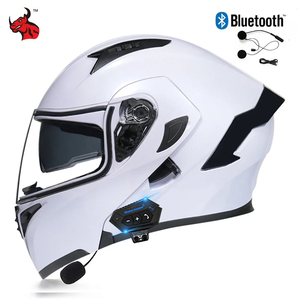 

Full Face Helmets For Motorcycles Electric Motorbike Secure Helmet Cycling Equipment Carrying Bluetooth Earphones