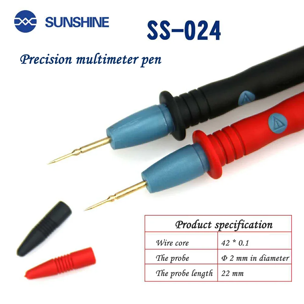 SONNENSCHEIN SS-024 Präzision Multimeter Stift, Sicherheit Grade 1000V 20A Hohe Präzision Super-spitzen Stift, super-spitzen Multimeter