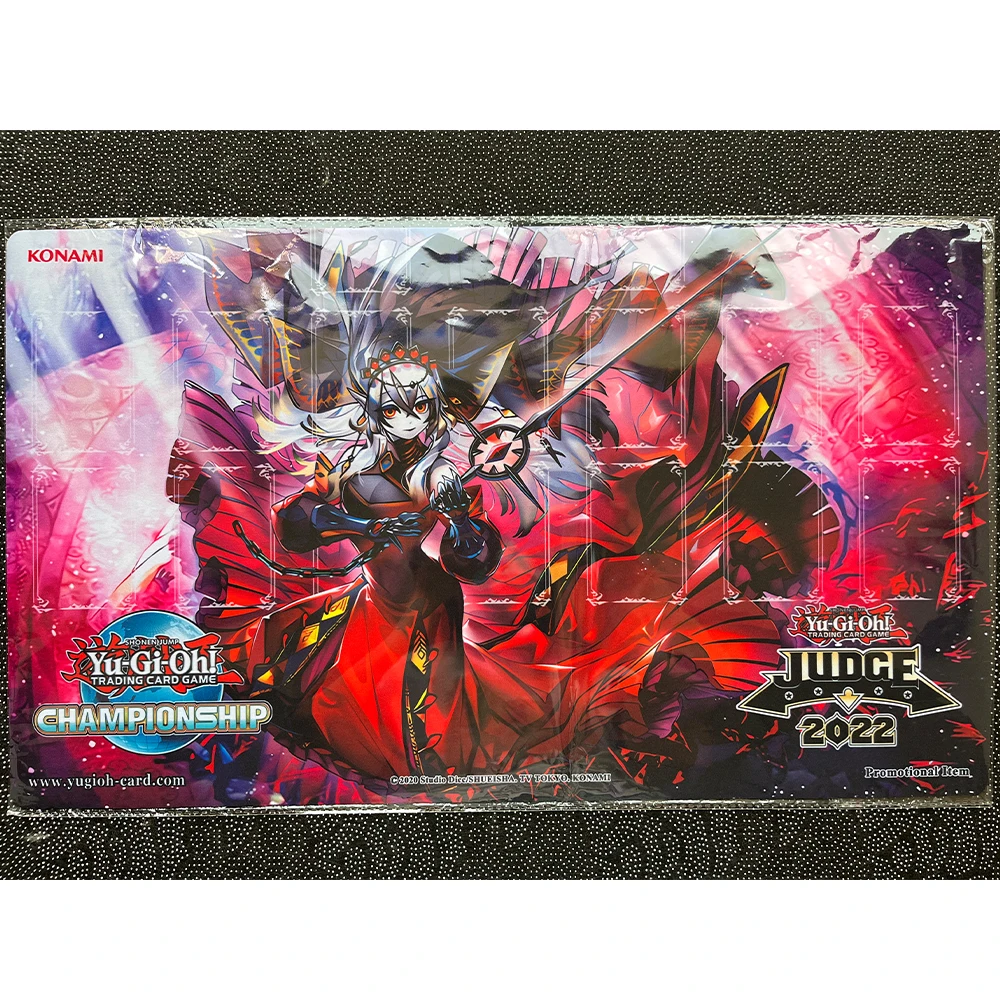 Yu-Gi-Oh Playmat Red Cartesia the Virtuous Card Pad YGO Mat KMC TCG YuGiOh Judge MAT-0186