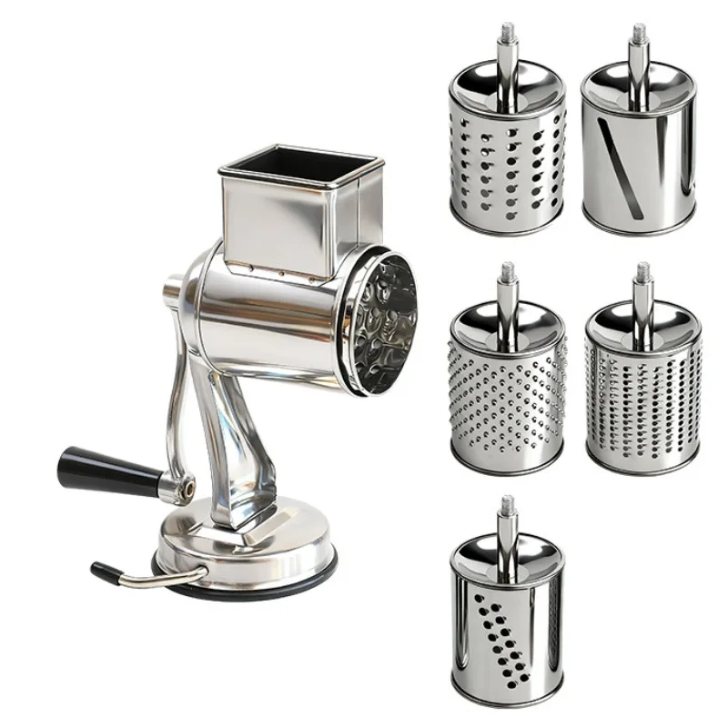 Suction Base Stainless Steel Nut Grinder Peanut Walnut Crusher Cheese Slicer