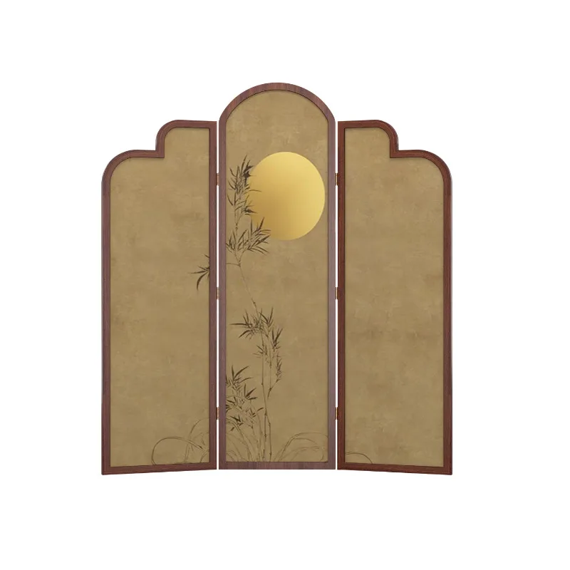 

Song Dynasty Aesthetics New Chinese Zen Bamboo Screen Partition Living Room Small Unit Foldable Move