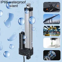 MAX 4000N Electric Linear Actuator DC Motor 100MM 150mm 200mm 300mm  500mm 1000mm Stroke Stainless steel telescopic inner tube