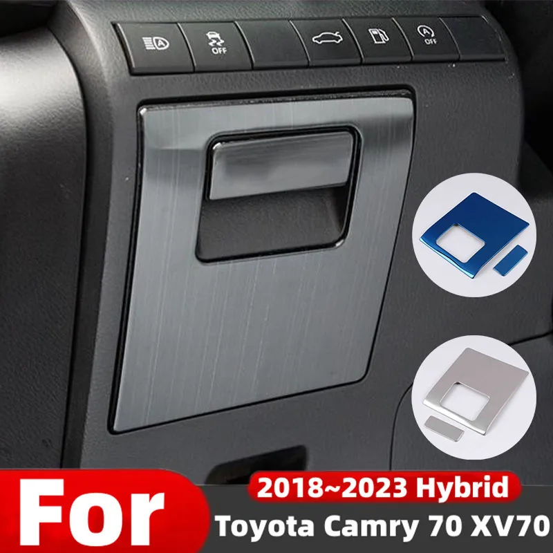 Für Toyota Camry 70 XV70 2018~2023 Hybrid-Auto Konsolen-Seitenablagebox für Fahrer- und Beifahrerkabine mit Griffverkleidung Zubehör