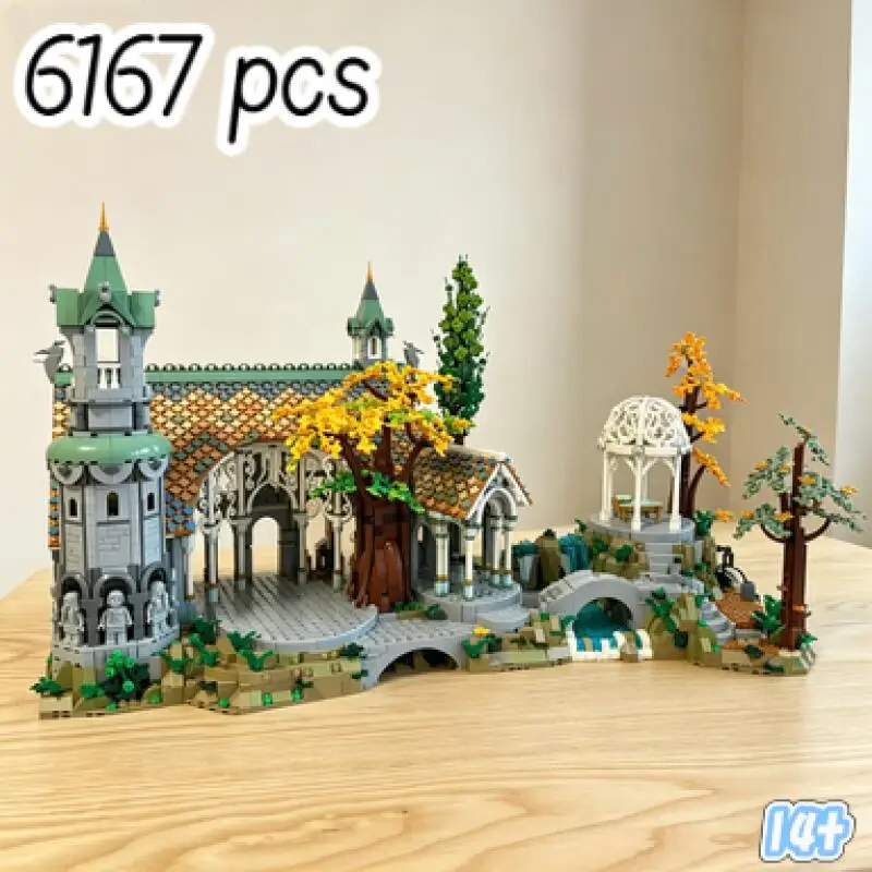 Special Offer 6167PCS  Medieval Fantasy Elven Manor Bricks Building Blocks Christmas Gifts For Adults  Friends