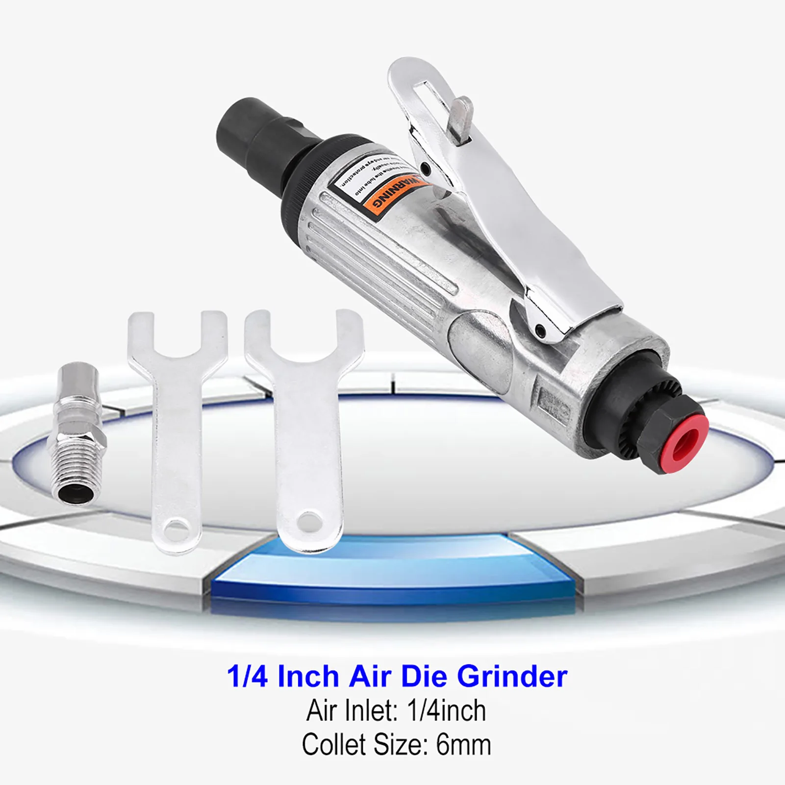 

3/6mm Pneumatic Air Die Grinder Grinding Kit Polishing Engraving Tool 90PSI