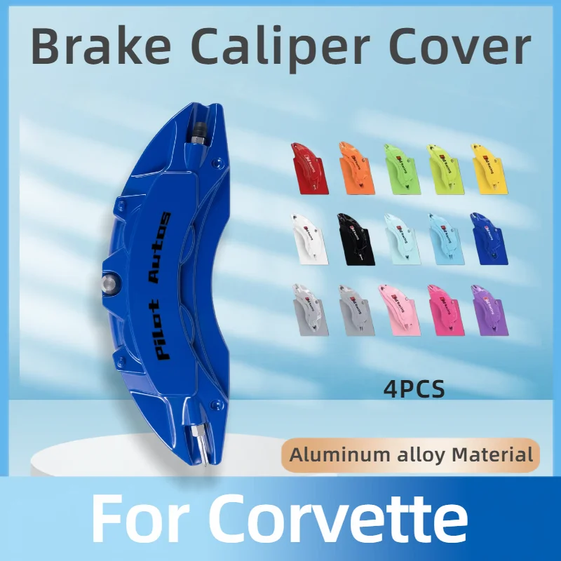 Pilot Autos Brand For Corvette Brake Caliper Cover Aluminum Alloy Metal For Corvette C3 C5 C6 C7 C8