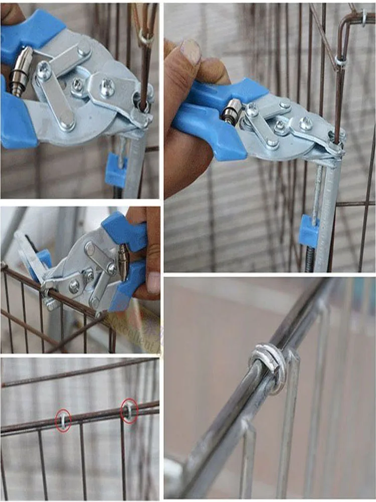 كماشة تركيب لتركيب الأقفاص ، مسامير م مربوطة بالقفص ، أدوات أقفاص ، لوازم الدواجن ، دجاج ، أرنب ، قفص طيور ، ومناسب