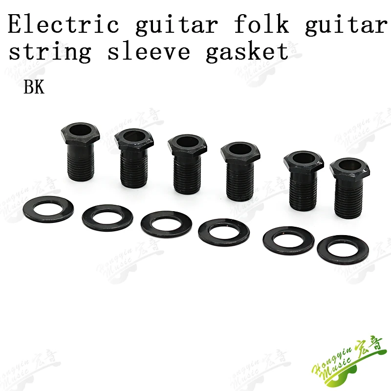 Gitarren-Stimmwirbel-Knopf-Set: Schrauben, Kappen, Hülsen, Griffe, Muttern, Unterlegscheiben, Dichtungen – Ersatzteile und Zubehör zur Reparatur – Detail 8