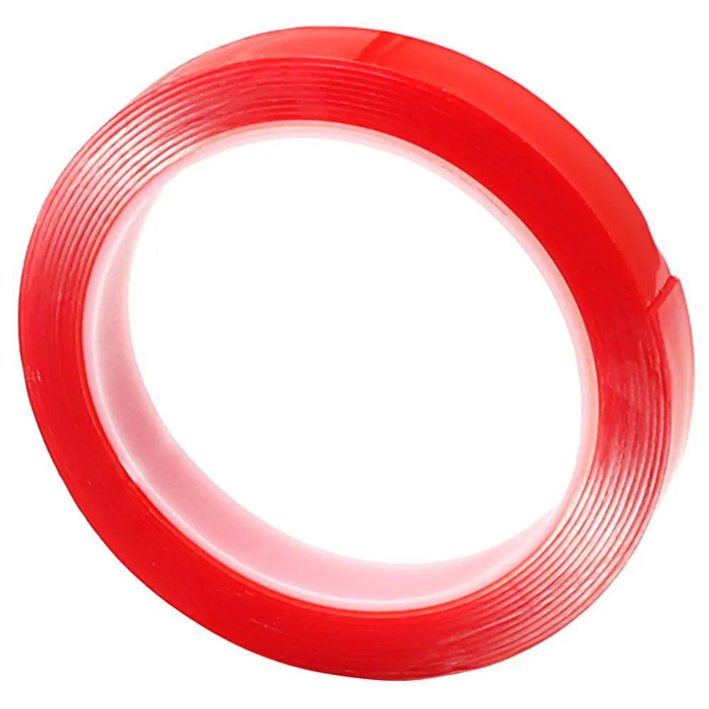 

1 Roll Red Double Sided Tape Heavy Duty Wide Adhesive For Daily Use Outdoor Multi-Use Sticker Strong Glue No Residue