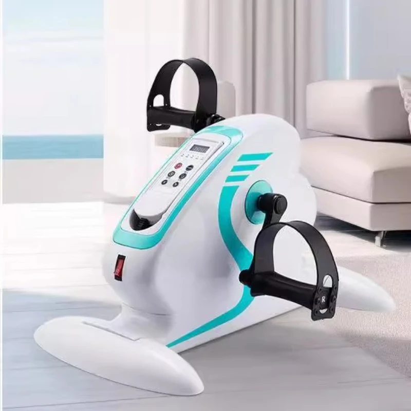 جهاز تدريب دورة الساق اليدوية الذكي بمحرك 8 أوضاع آلة إعادة التأهيل مع حزام أمان لمعدات تمارين الشيخوخة #6