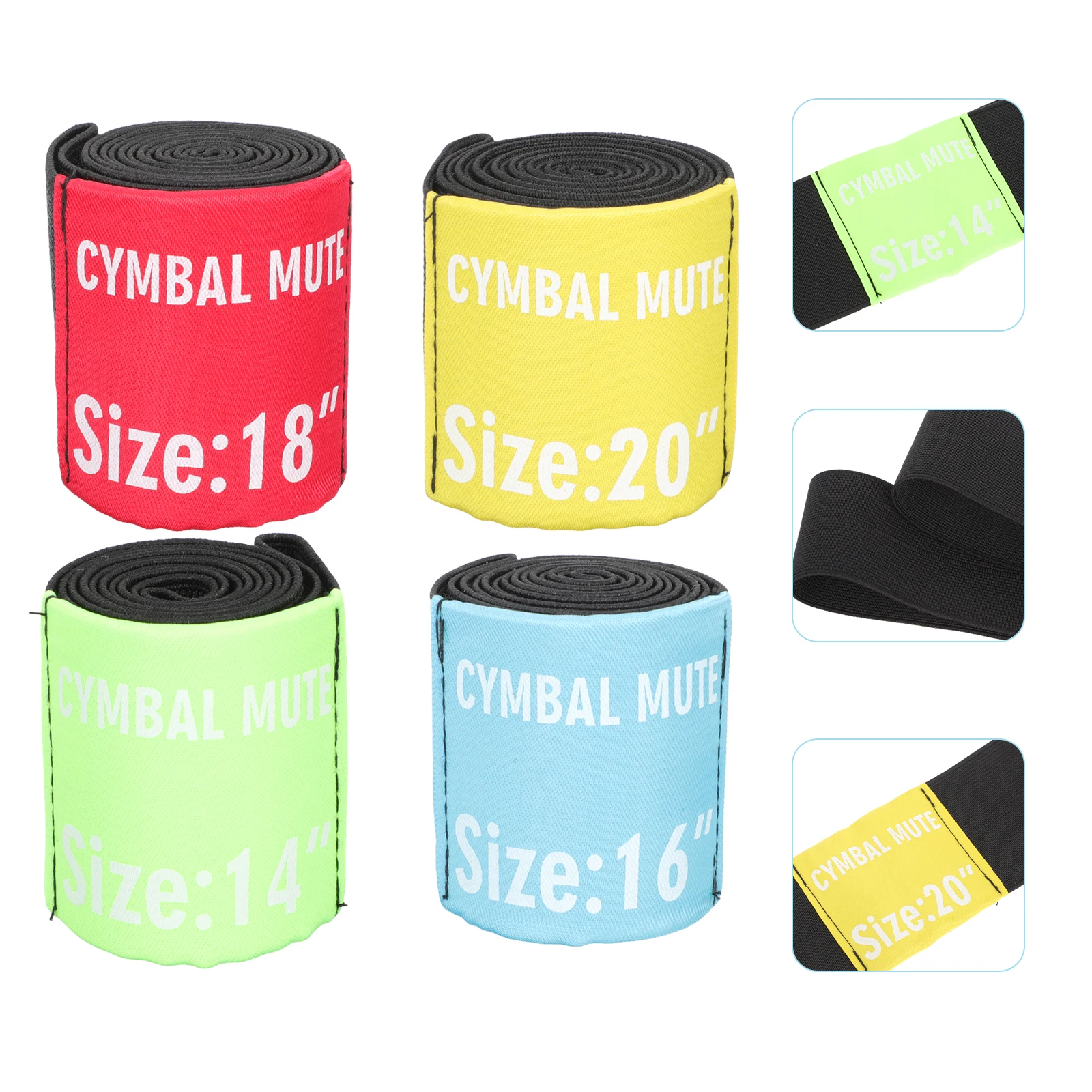 

1 Set Drum Mute Circles High Quality Silent Practice Accessories Easy Install Durable Polyester Material Noise Reduction Drum