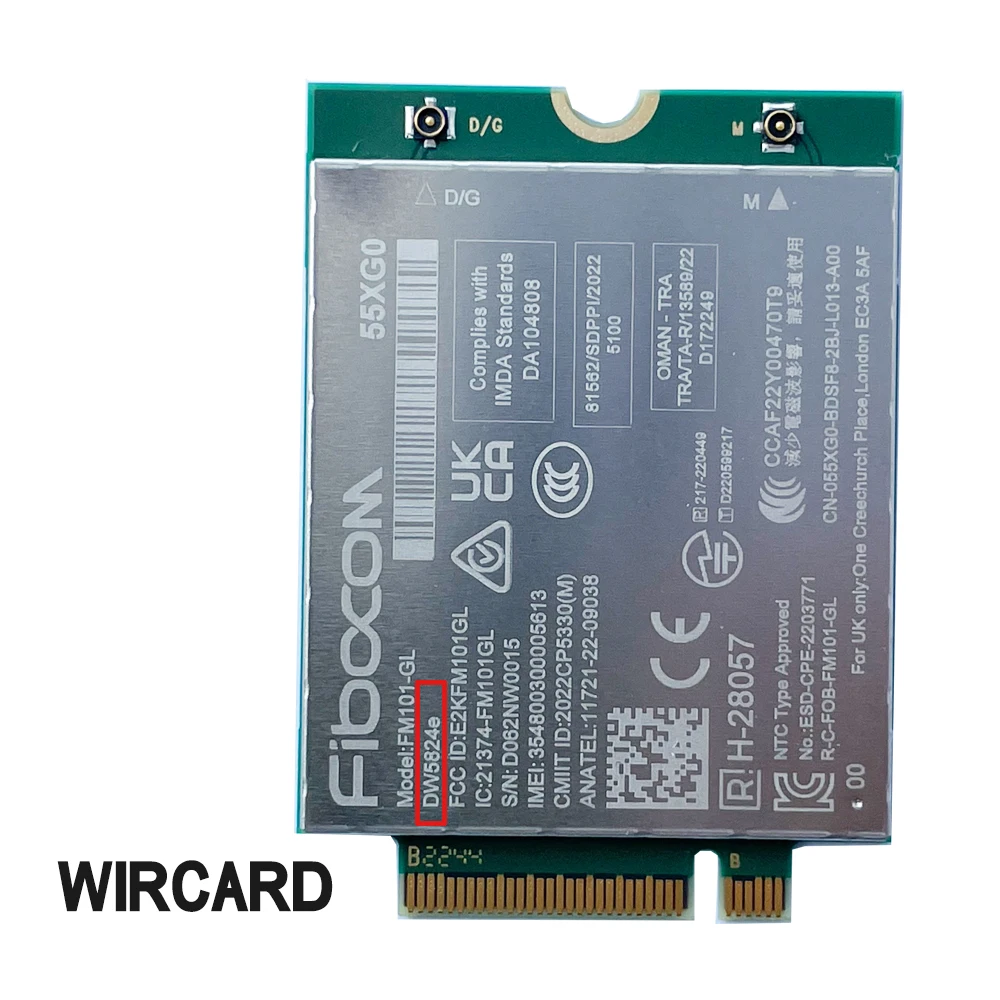 DW5824e FM101-GL DW5824e-eSIM LTE 4G modulo M.2 4G Card Cat6 300Mbps per laptop