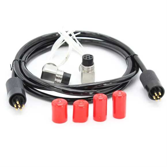 

Seacon Marine 6-контактный прямой прямоугольный 90 градусов мокрый разъем IP69 водонепроницаемый подводный источник питания с двойной головкой