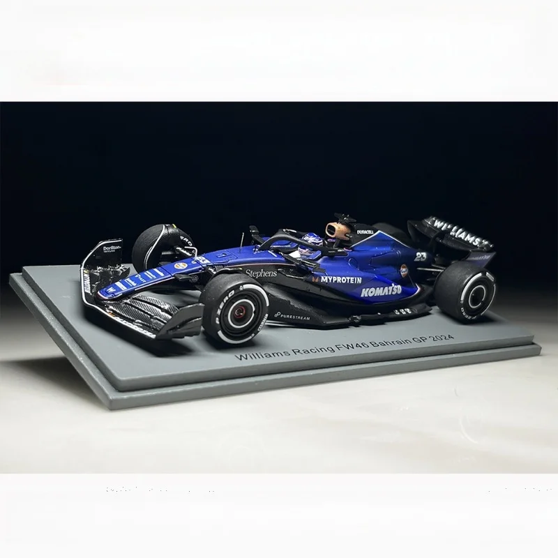 1:43 Williams FW46 2024 F1 Grand Prix Bahrain литая под давлением модель автомобиля из смолы, игрушки для мальчиков, подарки на детский фестиваль, украшения для взрослых
