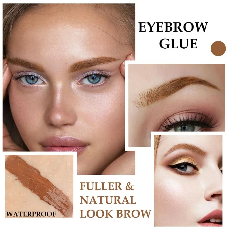 Fiber Brow Mascara Lasting Natural Eyebrow Dyeing Cream Vegan Formula Growth Thickening Eye Brow Styling Cream Eyebrow Enhancers