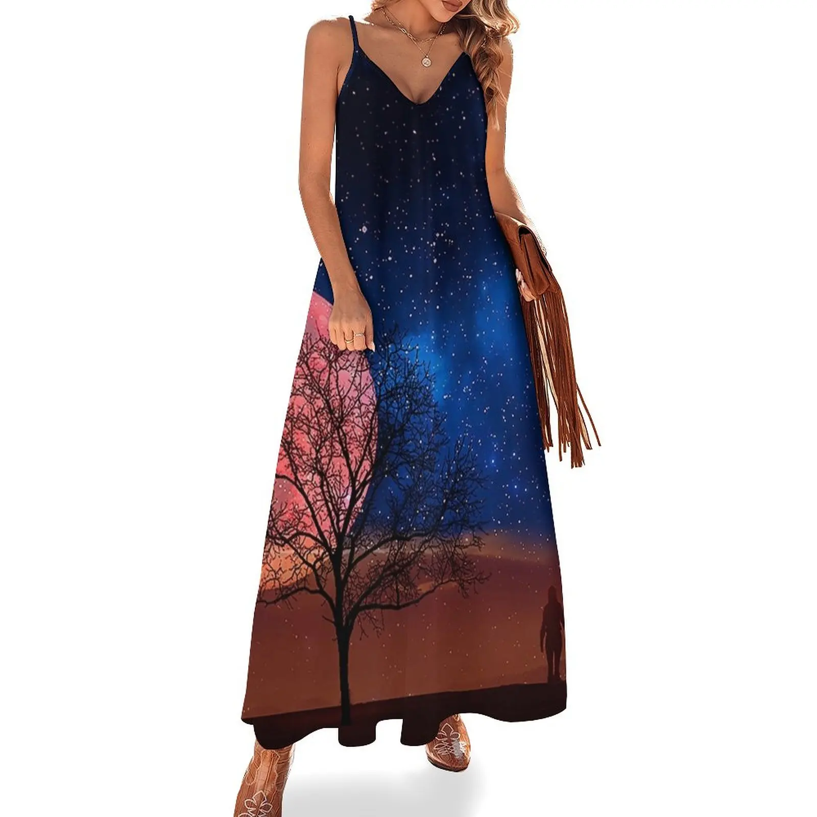 

Red Moon Lovers Sleeveless Dress summer dresses for women 2025 wedding guest dress 2025 womans clothing