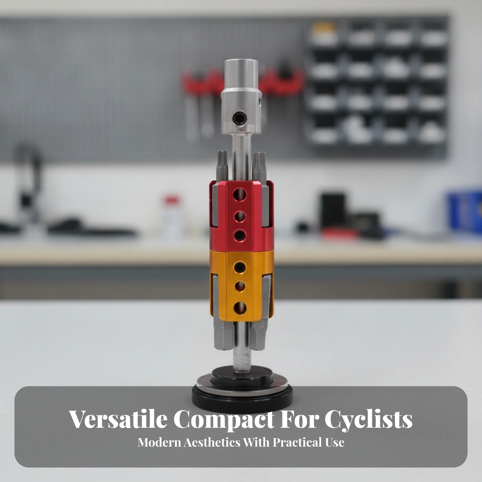 Concealed Two-Wheeler Multitool CNC Aluminum Alloy Two-Wheeler Multi Tool Bike Multi Tool Anodized T25 Star Drive Hex Wrench