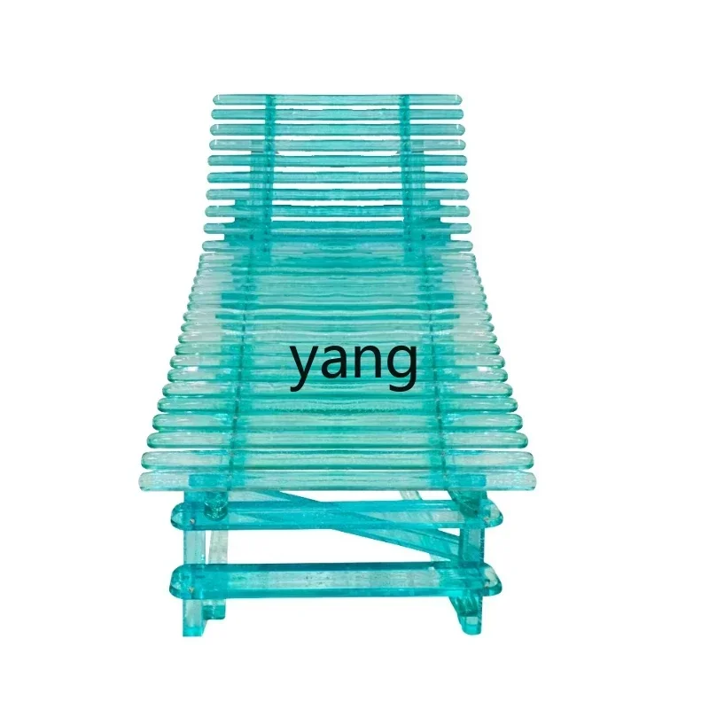 LTT acrylic ice crack bed lounger balcony swimming pool outdoor leisure garden beach chair