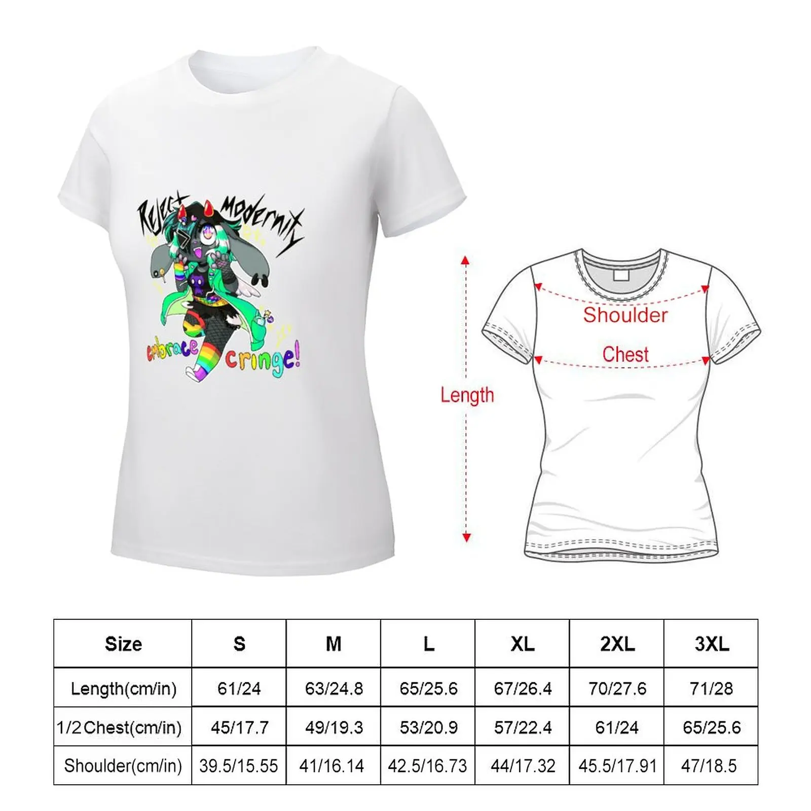 Reject Modernity Embrace Cringe T-shirt summer top tops Female clothing luxury designer clothing Women