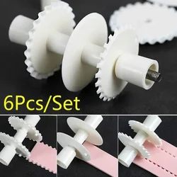 Fondant Ribbon Roller Cutters Flower Border Cake Decoration Mold DIY Dough Cutting Tool Pastry Tools Accessories Baking Supplies