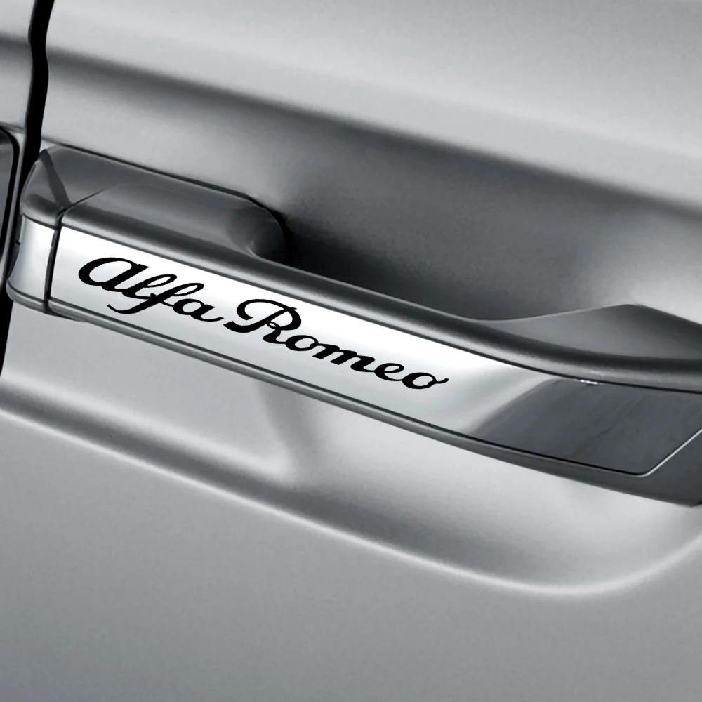 

4pcs Vinyl Car Wheel Rims Body Stickers Car Emblem Decoration Decals For Alfa Romeo 147 159 164 156 166 Stelvio Giulietta MiTo