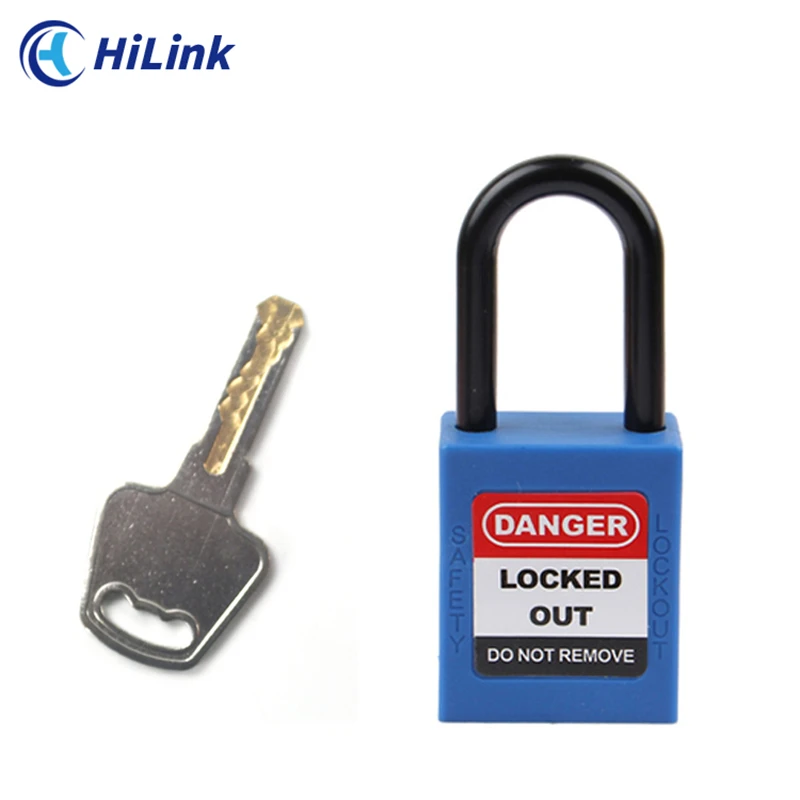 LOTO Manufacturer For Industrial Equipment Lockout Tool,Different Colors Custom 38mm Plastic Shackle Safety Padlock