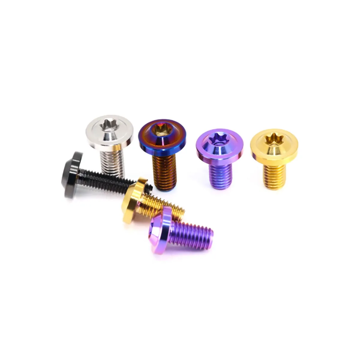 Tornillos de cabeza de platillo volador de aleación de titanio/pernos de modificación de motocicleta de flor de ciruelo interna M5-M10