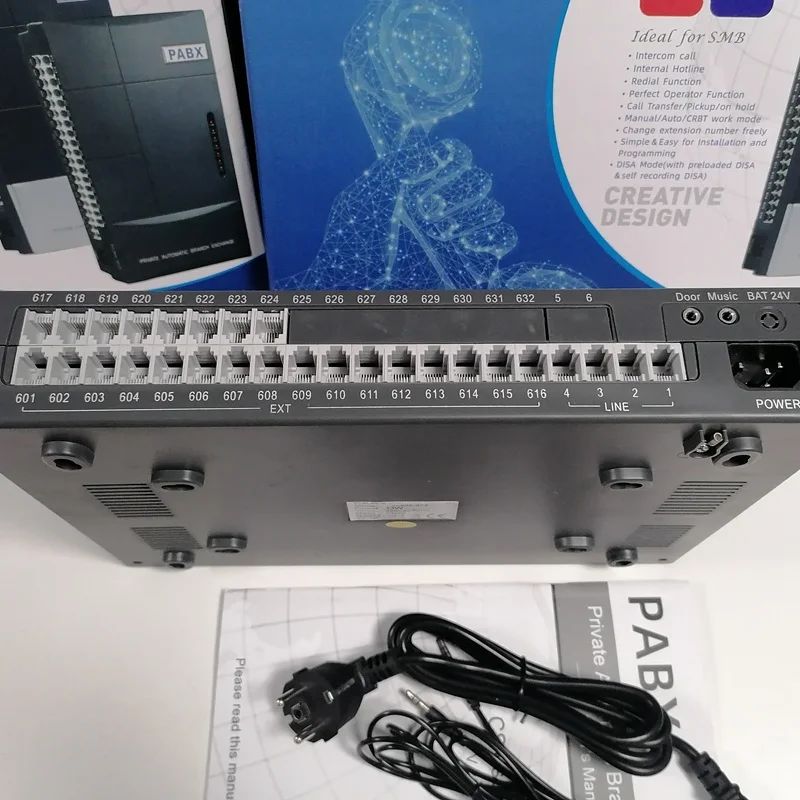 Imagem -04 - Pbx Factory Supply Phone Pabx System Interruptor de Telefone com Fixo e 24 Extensões Internas China