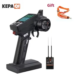 Hotrc Ct 8a  2.4g Remote Control Radio System Eight Channel Color Rc Model Car Model Ship Tank Hybrid Control Climbing Vehicle
