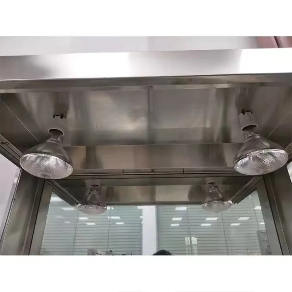 Stainless Steel Countertop Chip Heater  Commercial LED Fried Food Warmer, French Fries/Nachos, Fast Heat, Easy Clean, Restaurant