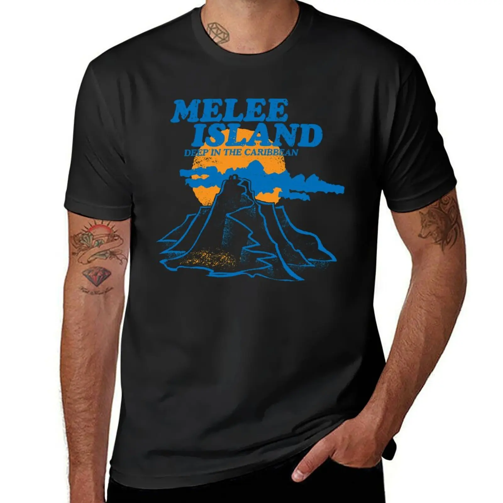Mêlée Island (Dark Variant) T-Shirt vintage clothes oversizeds Short sleeve tee t shirt for men