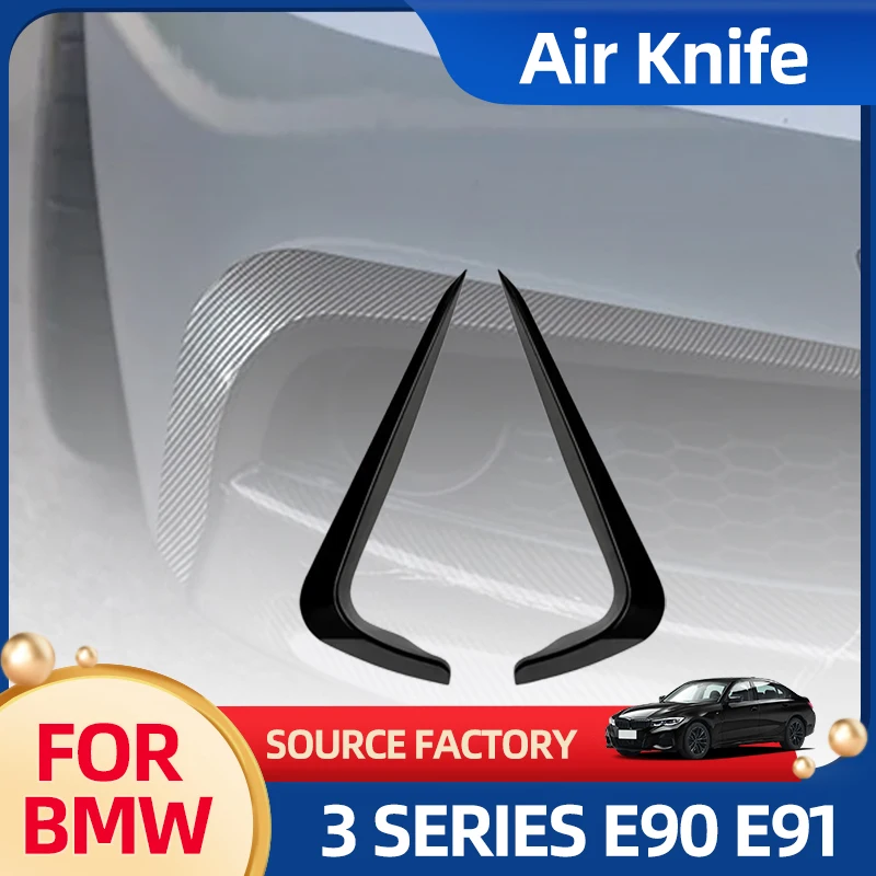 

Car Towel Hot Front Bumper Spoiler Fog Lamp Grill Cover Air Knife Splitter Body Kit For BMW 3 Series E90 E91 LCI M Sport