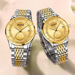 DOM Design Brand Luxury Chinese cultural style Couple Watches Automatic Stainless Steel Mechanical Watch MG-1312G