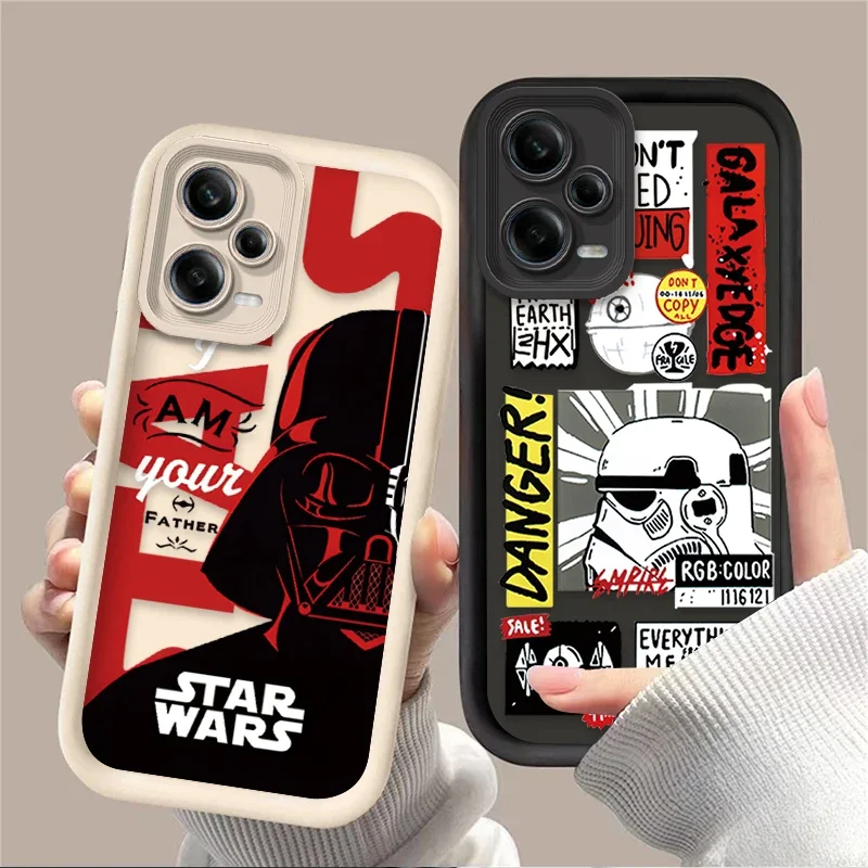 Case for Xiaomi Redmi Note 13 12 11 Pro Plus 4G 5G 12S 11S 10S 10 9 9S Redmi 14C 13C 12C A3 12 Stars W-Wars Darth Vader Cover