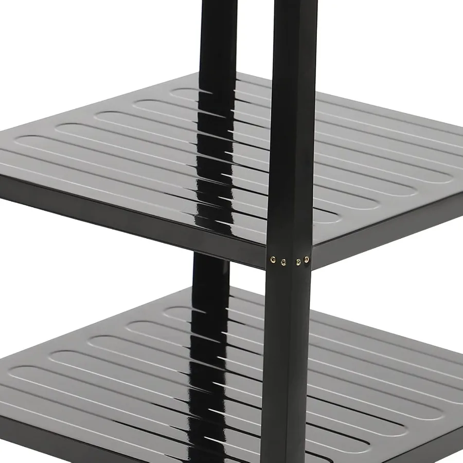 موقد غاز 4 شعلات، موقد خارجي محمول مع حامل تخزين قابل للإزالة، طباخ غاز البروبان عالي التحمل من الفولاذ المقاوم للصدأ مع الرياح #6