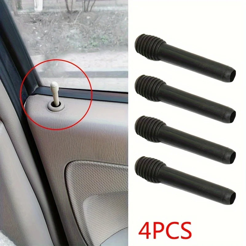 

4pcs For VW Golf Storm Door Lock Button Buckle Car Clips & Fasteners Buckle Black Plastic Car Door Lock Button Buckle Clips