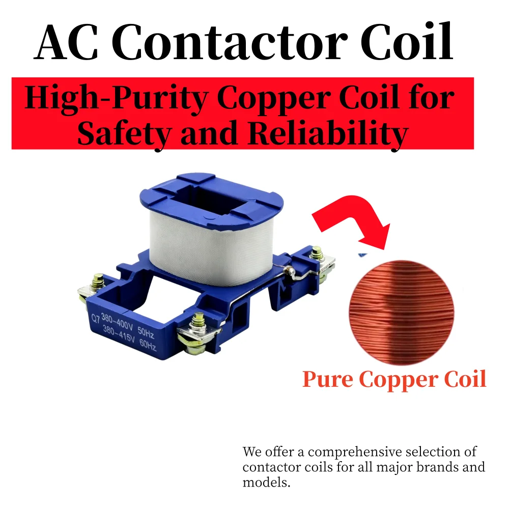 AC Contactor Control Coil CJX2/LC1 0910 1210 1801 1201 0901 – 100% Copper Wire Coil Multiple Voltages AC24V 36V 110V 220V 380V