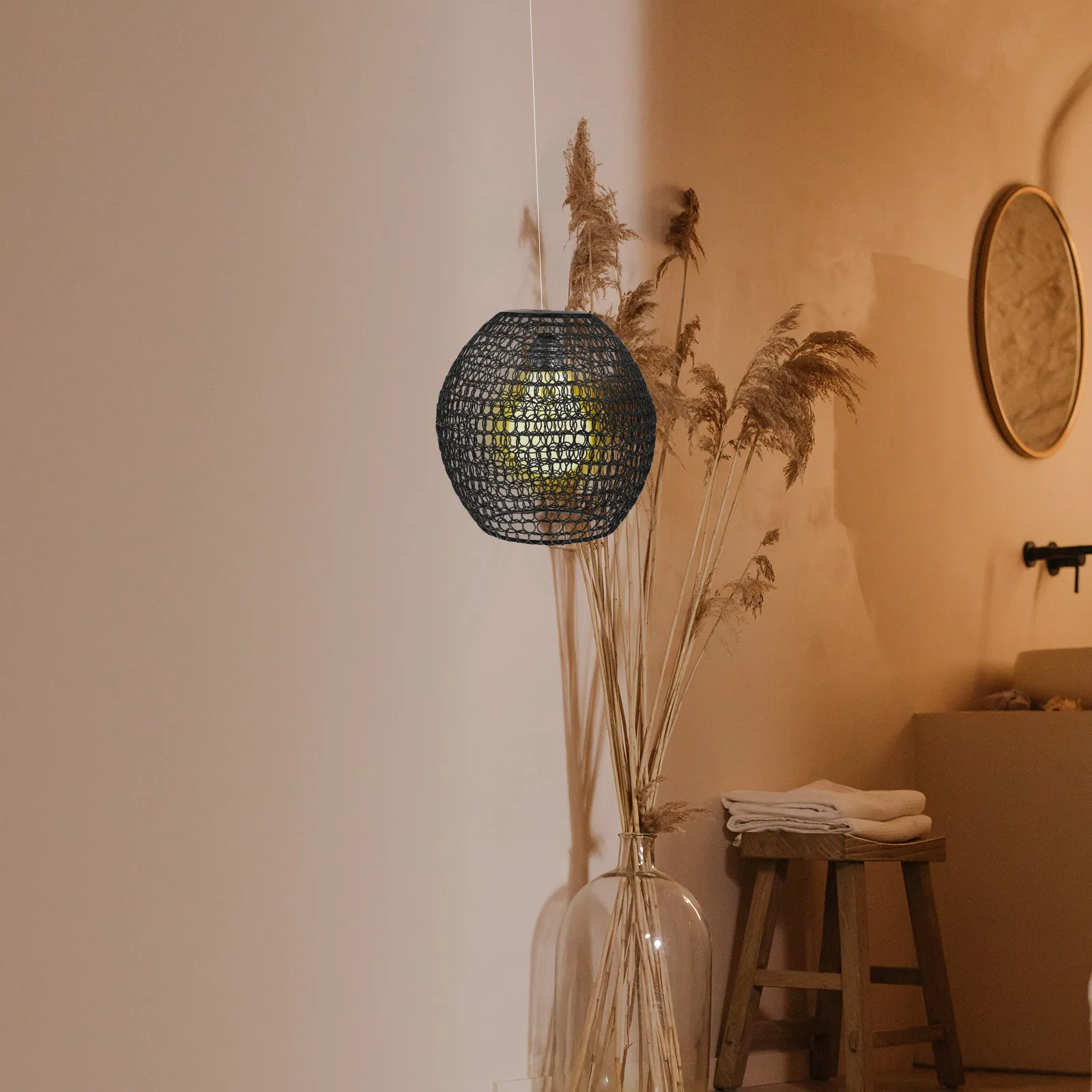 

Iron Lampshade Metal Lamp Shade Decorative Reusable Black Shades Pendant Light Cover for Hallway Kitchen Bar Restaurant Retro