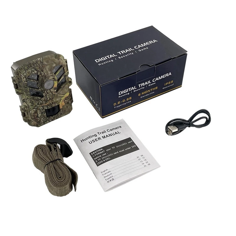 Cellular Trail Cameras Full HD 1080P 24Mp Infrared Induction Night Vision Waterproof