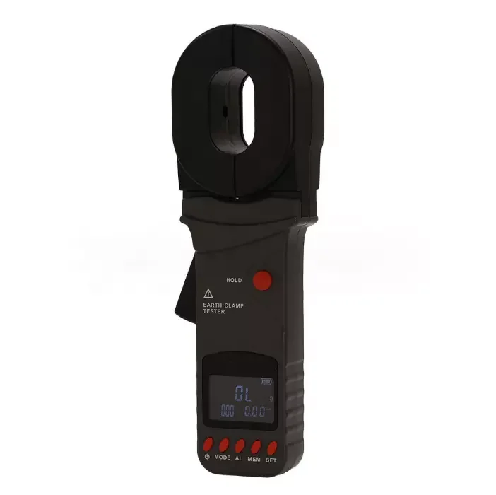 Handheld Earth Grounding Resistance Meter Loop Resistance Tester 0.01Ω-1200Ω Ground resistance test Ω + A sync display